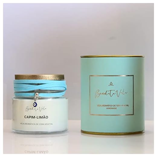 Vela Vegetal Aroma Capim Limão Vidro Og - Bendita Vela