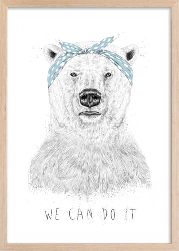 Affiche enfant cadeau naissance idéal sous cadre bois - 6