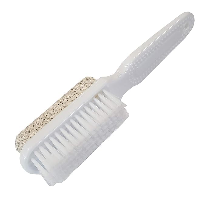 URBAN BOX 2-IN-1 Foot Stone Brush Exfoliating Scrubber & Pumice Nail & Toenail Scrubbing Brush Foot Scrub For Smooth Clean Feet and Nails-image-10