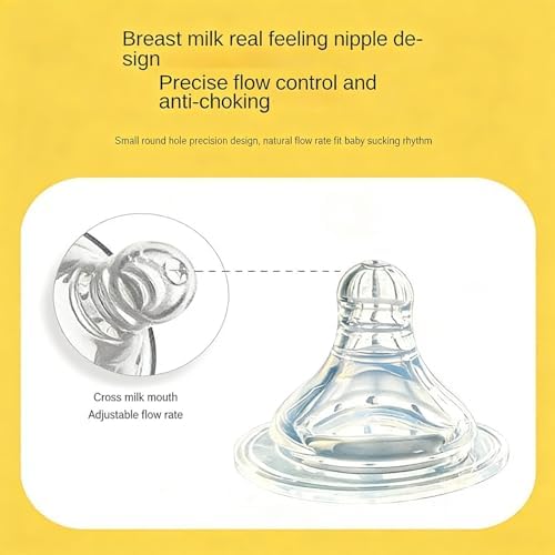 Pacifier Bottle Set, Leakproof Silicone Container, Anti Colic Feeding Tool for Boys Girls Kids Home Daycare Living Room Bedroom Camping Picnic Youth Liquid Intake Supplies Junior Care Kit Daily Wash - 3