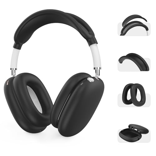AirPods MAX Accesorios Funda Blanda Protectora Anti-golpes Negra