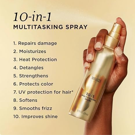 Miracle Rescue Leave-in Hair Conditioner Spray, 10-in-1 Treatment, 5.7 oz [ 1 pack ]