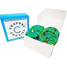 The Cravory Cookie Monster Cookies - 6 cookies, 2.0 oz. each - Individually Wrapped - Gourmet - Baked Fresh - Dessert, Snack or Baked Goods