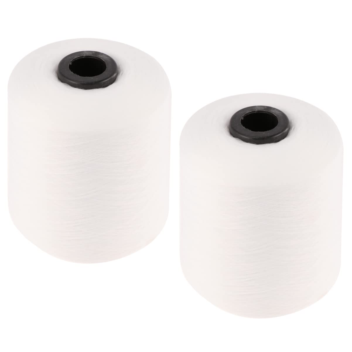 PRETYZOOM Hilo de Coser Blanco 150d Máquina, 2 Rollos Resistentes y Flexibles para Uso en Hogar y Confección de Ropa