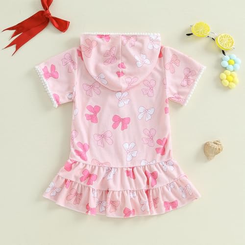 Image of Toddler Little Girl Swim Cover Up Beach Towel Coverup Bathing Suit Cover Ups Swimsuit Summer Baby Beach Essentials
