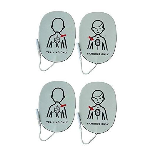 Latex Free Foam AED Practi-Trainer Replacement Pads for Child,for Training Only, 2 Pairs