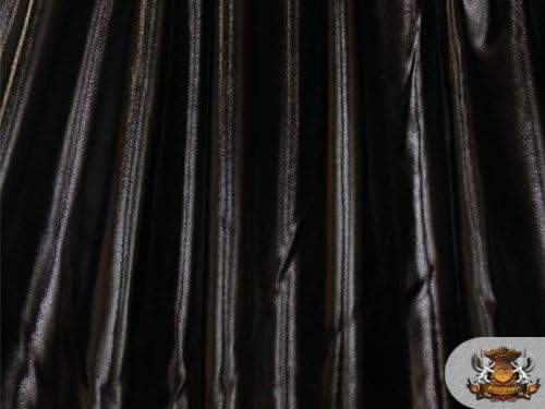 Miniatura 3 de 1 tela negra metálica de elastano de 60 pulgadas (vendida por yarda)