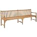 Produktbild vidaXL Teak Gartenbank 4-Sitzer Bank Holzbank Sitzbank Parkbank Gartenmöbel
