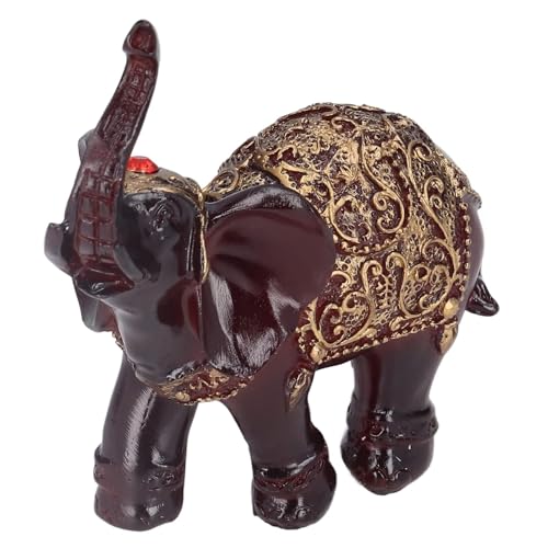 Estatua Vintage de Elefante de Resina 3.9 x 3.9 x 2.0 in miniatura 6