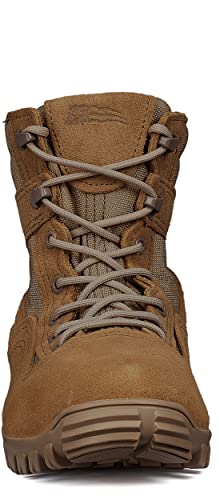 Belleville 763 6” Waterproof Hybrid Assault Combat Boots for Men - Full-Grain Desert Tan Leather with Breathable Gore-Tex Lining and Vibram Ibex Outsole; Berry Compliant2