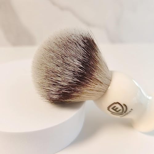 Premium Shaving Brush Kit-4 in 1 Shaving Brush Set for Men Includes Shaving Brush,Shaving Cream Soap,Stainless Steel Bowl and Safety Shaving Stand for Mens Shaving Gift Set (Ivory White) - Image 5