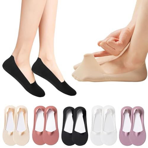 Consejos para Comprar Calcetines cortos para Niña . 48 BOOSEN 10 pares Calcetines Invisibles para Mujer,Antideslizante Calcetas Cortos, Calcetines Casuales,Tines Cortos de Seda con Tira de Goma Antideslizante, Ideal para Verano, para...