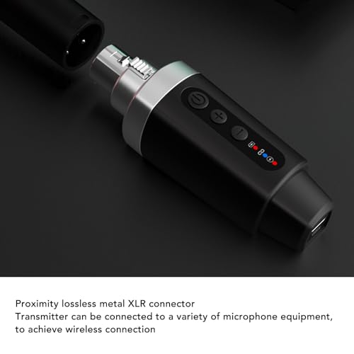 Transmisor y receptor inalámbrico para micrófono Estink, construcción en ABS, 8 niveles de volumen, alcance de 30-50 m para micrófonos y sistemas PA miniatura 5