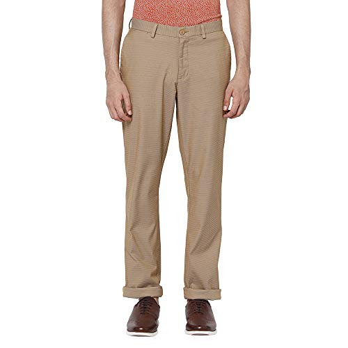 Image of Blackberrys Men's Cotton Slim Fit Casual Trousers