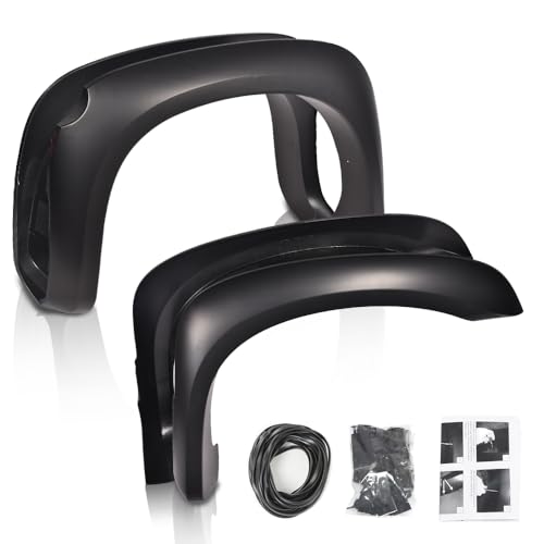 G-PLUS Fender Flares, Compatible with Dodge Dakota Crew Cab Pickup 2005 2006 2007 2008 2009 2010 2011 Wheel Flares (Smooth Factory 4 PCS)