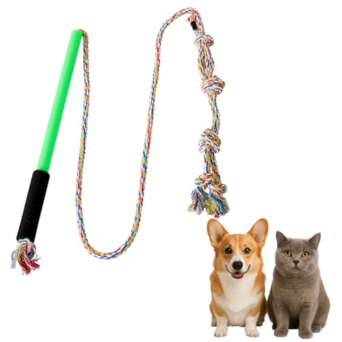 XPEX 1 PCS Reizangel für Hunde - Profi-Spielzeug für Ultimativen Spielspaß und Körperliche Auslastung - Für Kleine,reizangel hunde martin rütter, Mittlere und Große Hunde.