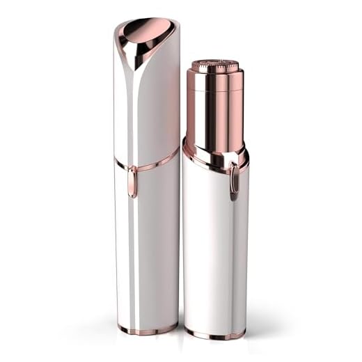 Facial Hair Remover for Women - as Seen on TV Painless Face Shaver - Electric Hair Removal Device for Face Lips Peach Fuzz with Light (White)