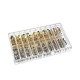 OATIPHO 300pezzi Kit Accessori Orologiaio Corone Impermeabili Per Orologio Corone Cupola Piatte Tubi Per Orologio Perni Per Diverse Dimensioni Resistente Portatile Pratico Facile Da Usare
