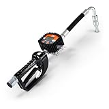 SuperHandy Digital Oil Control Valve Flow Meter Dispenser Nozzle 10 GPM / 35 LPM Heavy Duty Air Operated Pneumatic 1/2