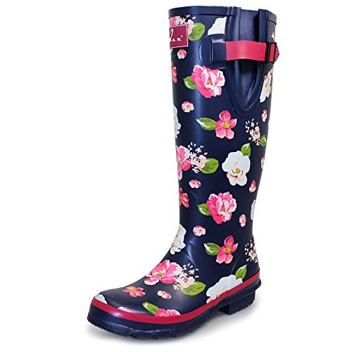 Lunar Garden Botas goma para mujer