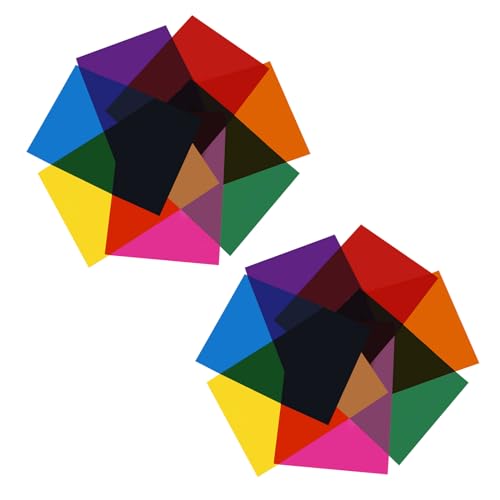 Crapyt 14 folhas coloridas de celofane 33,58 x 23,9 cm. O papel celofane é aplicado a álbuns de foto