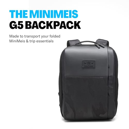 Image of MiniMeis HERO Backpack, Black - 7.4 Gallon Capacity - Compatible with MiniMeis Child Shoulder Carrier & Stroller - Converts into Baby Seat