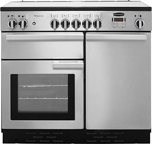 Image of Rangemaster Professional Plus PROP100EISS/C 100cm wide Electric Range Cooker with Induction Hob - Stainless Steel - A/A Rated