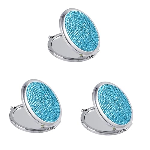 Espejo de maquillaje portátil doble cara 3 pcs