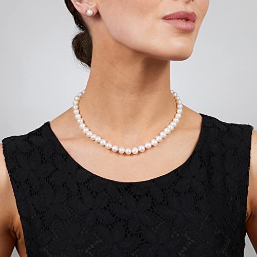 Perlas agua dulce TreasureBay de plata de ley elegantes para mujer 2