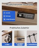 Devoko Elektrisch Höhenverstellbarer Schreibtisch 140 x 60cm,Braun – Ansicht 5