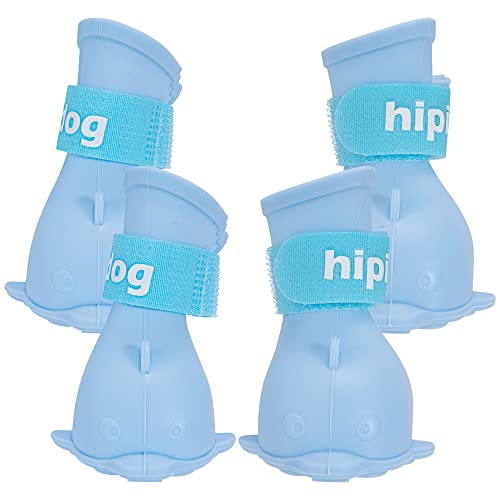 TINGJS Zapatos para Perros Impermeables Botas para Perros de Silicona Protector de Pata de Perro Antideslizante para Pequeños Mascota Gato Cover