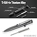 KeyUnity KP05SW Bolt Action EDC Pen with Clip, Titanium Pocket Ballpoint Pen for Everyday Carry (Stonewashed)