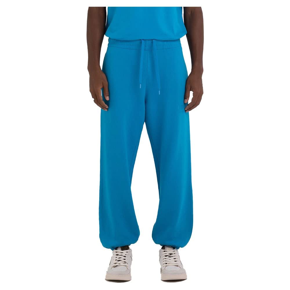 Replay Men's Jogging Pants Second Life with Drawstring, Neon Sky 180 (Blue), XS