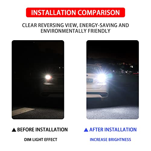 image for beypovk 4 PCS Super Bright 921 LED Reverse Lights, Error Free 45SMD-40