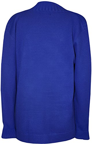 Image of WearAll Plus Size Womens Button Long Sleeve Pocket Top Ladies Knitted Cardigan - 4-22