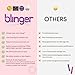 blinger® Limited Edition Refill Pack - Youth | 75 Precision-Cut Glass Crystals (5 Discs) | Hair Safe Adhesive - Bling In, Brush Out | blinger® Styling Tool Not Included | Gold 5 MM