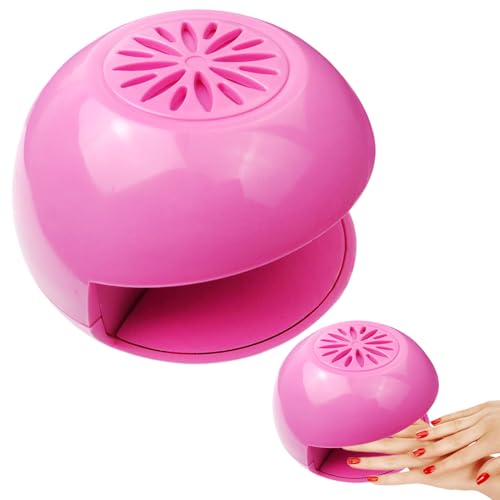 Secador de esmalte de uñas regular, bonito secador de esmalte de uñas, portátil, seguro, ventilador de gel, herramienta de manicura para principiantes, viajes, niños, mujeres y niñas