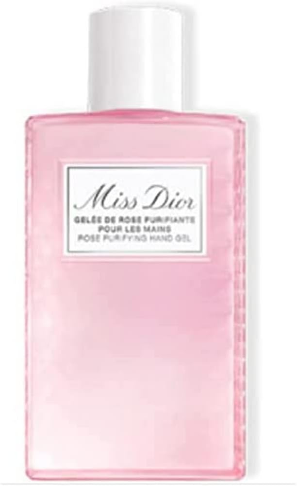 ディオールミスディオールハンドジェル、ボディ、3.4 fl oz（100 ml）、保湿、穏やかなバラの香り