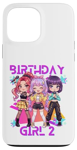 Funny Chibi Kpop Girl It's My 2nd Birthday �X�}�z�P�[�X iPhone 13 Pro Max �p