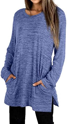 Womens Casual Sweatshirts Long Sleeve Shirts Oversized With Pocket Tunic Tops S-2XL Womens Casual Sweatshirts Long Sleeve Shirts Oversized With Pocket Tunic Tops S-2XL