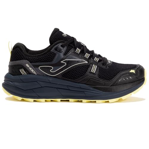 Joma Shock, Scarpe da Trail Running, Mesh Traspirante Vts, Suola in Gomma, Nero (Nero, Sistema Taglie Calzature EU, Adulto, Numero, Media, 39)