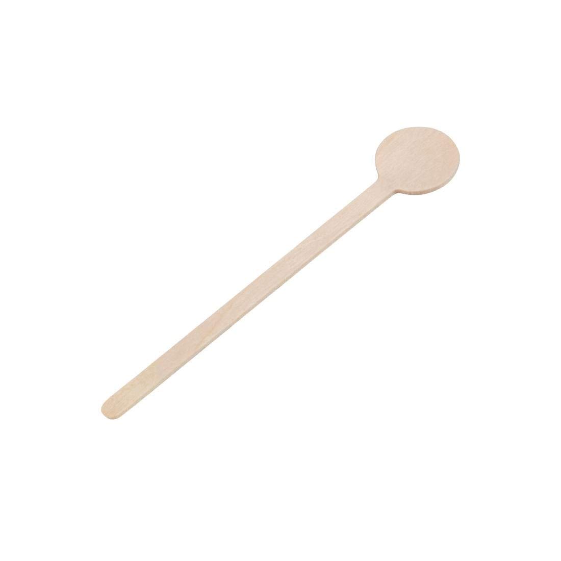 Fiesta Compostable Brown Wooden Cocktail Stirrers 100Mm (100 Pack)