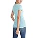 AEROPOSTALE Women's Aero SS Graphic Tee-Script, Aruba Blue, Large