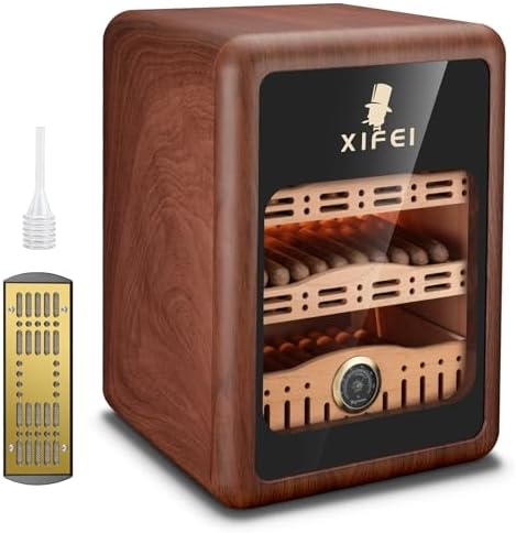 XIFEI Humidificador de cigarros, armario humidor de puros para 15...