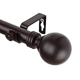 Photo Gallery rod desyne globe - set di aste per tende da finestra, 168-304 cm, mogano Photo Gallery rod desyne globe - set di aste per tende da finestra, 168-304 cm, mogano