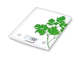 Korona-Küchenwaage Kathrin 76587 I Elektrisch I 5kg Tragkraft I Weiß-Grün