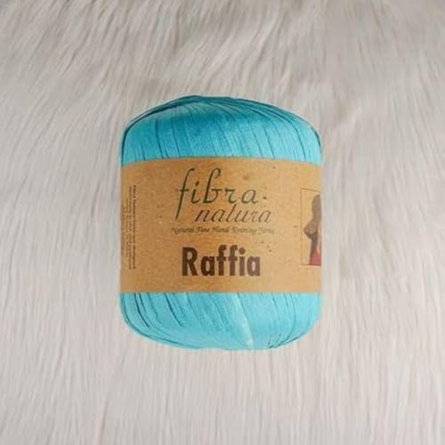 Fibra Natura Raffia Yarn - 100% Cellulose Rayon Paper Cord For Macrame & Basket Making