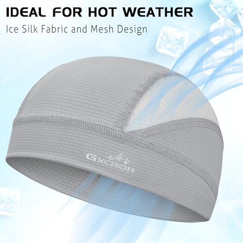 Image of GXCROR Cooling Skull Cap for Men Women Sweat-Wicking Breathable Mesh Liner for Helmets, Summer Cycling Motorcycle