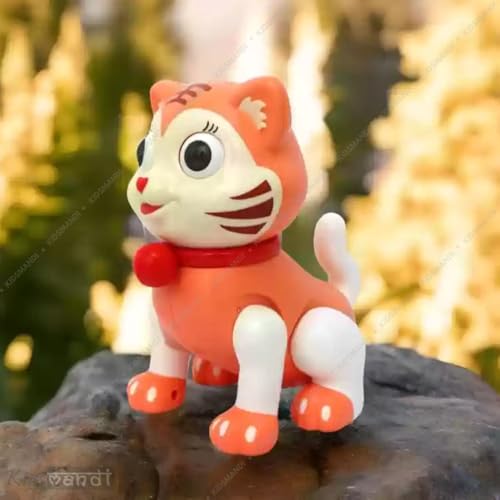 Image of Kids Mandi Dancing Tiger Toy with Musical Effects & 3D Lights | Interactive Music & Light-Up Animal Toy for Kids (Multicolour)