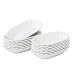 Produktbild MALACASA, Serie Regular, 16 teilig Set Porzellan Pommesschälen, CremeWeiß Pommes Schälen, Würstchenteller, Servierteller, Beilagenschälen, Schälchen, 19,5x12x3,5 cm